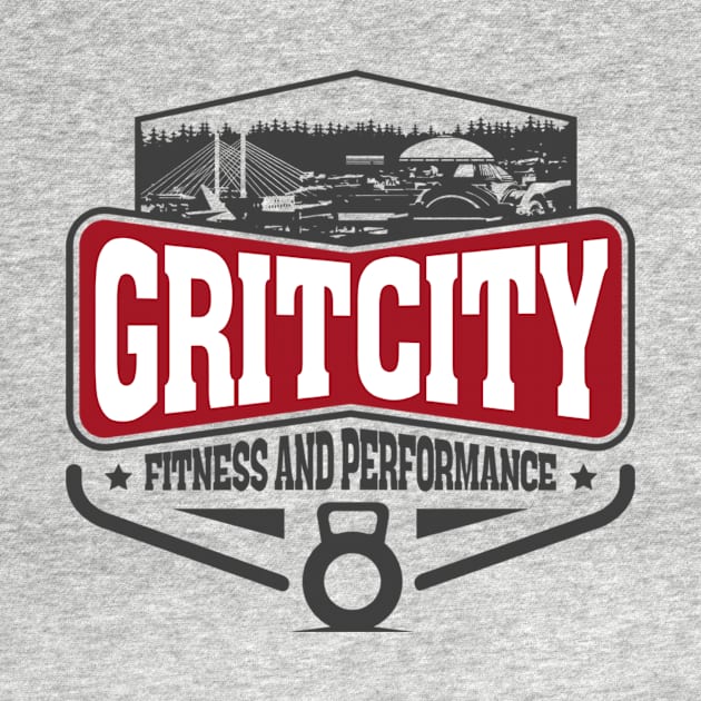 Grit City Fitness and Performance Logo Tee by Jeffjowers1